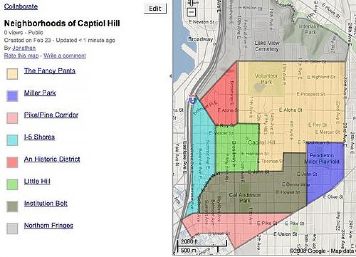 map of capitol hill neighborhood