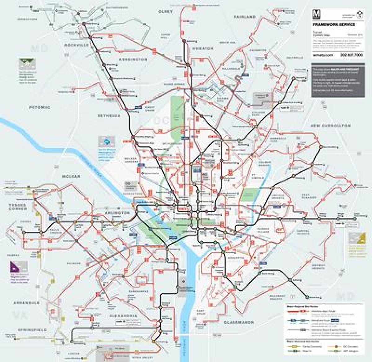 dc metro bus map