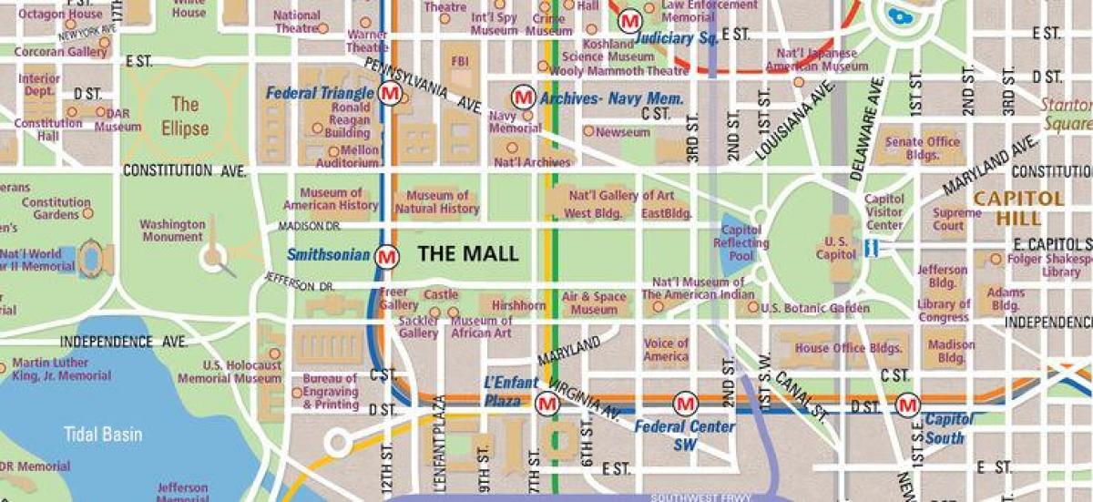 dc national mall map