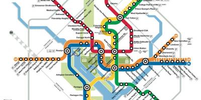 Washington dc public transit map
