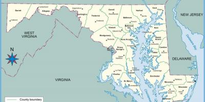 Map Of Maryland And Dc 