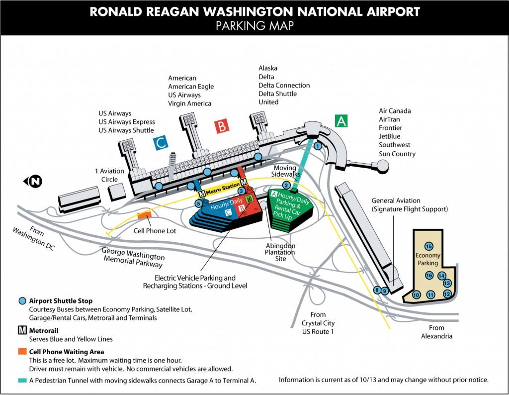 Dca Airport Map Washington Dca Airport Map District Of Columbia Usa