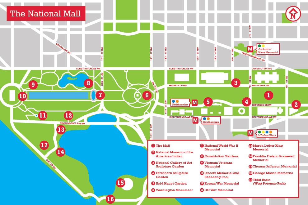 National Mall Parking Map 