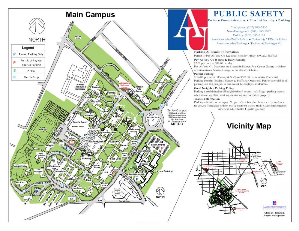map of au campus
