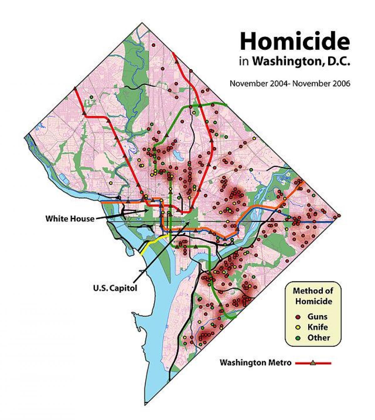 washington dc bad neighborhoods map