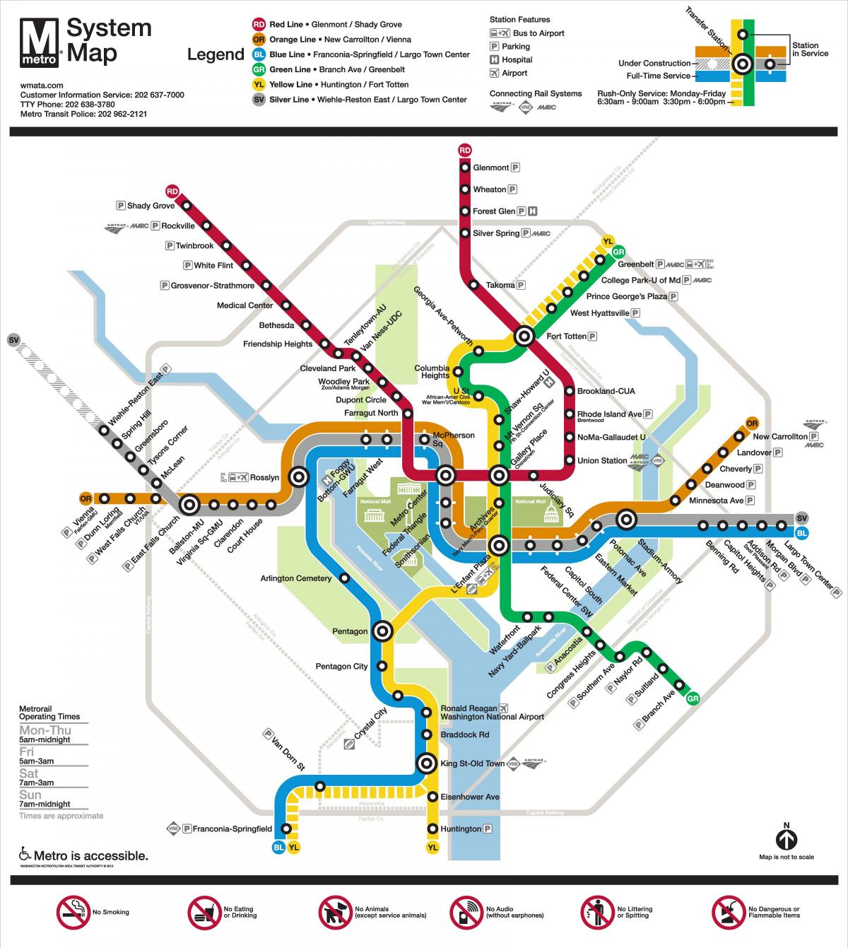 washington dc metro map silver line