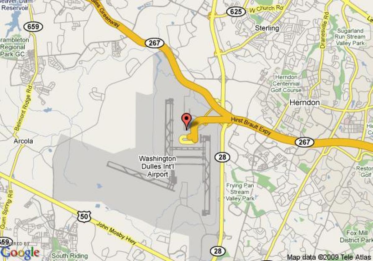 map of dulles area