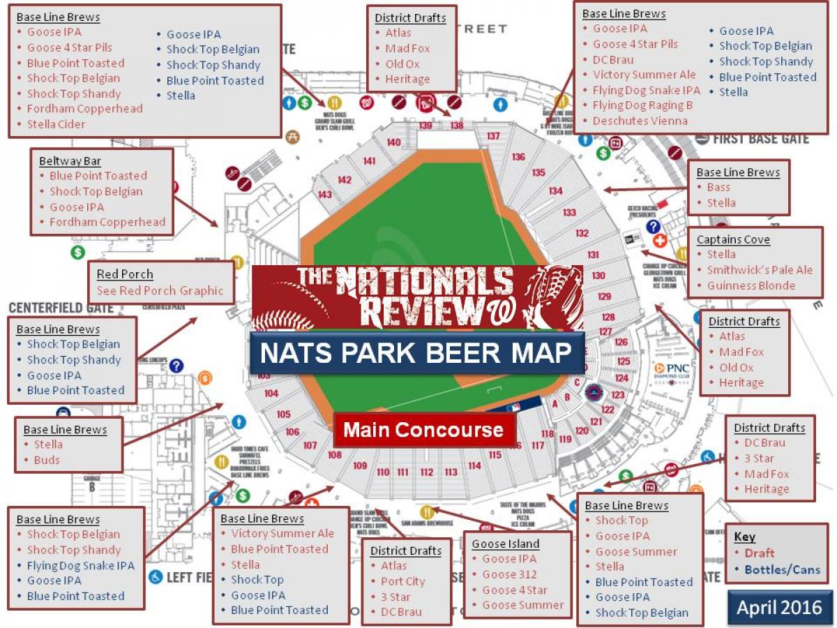 map of nationals park concessions