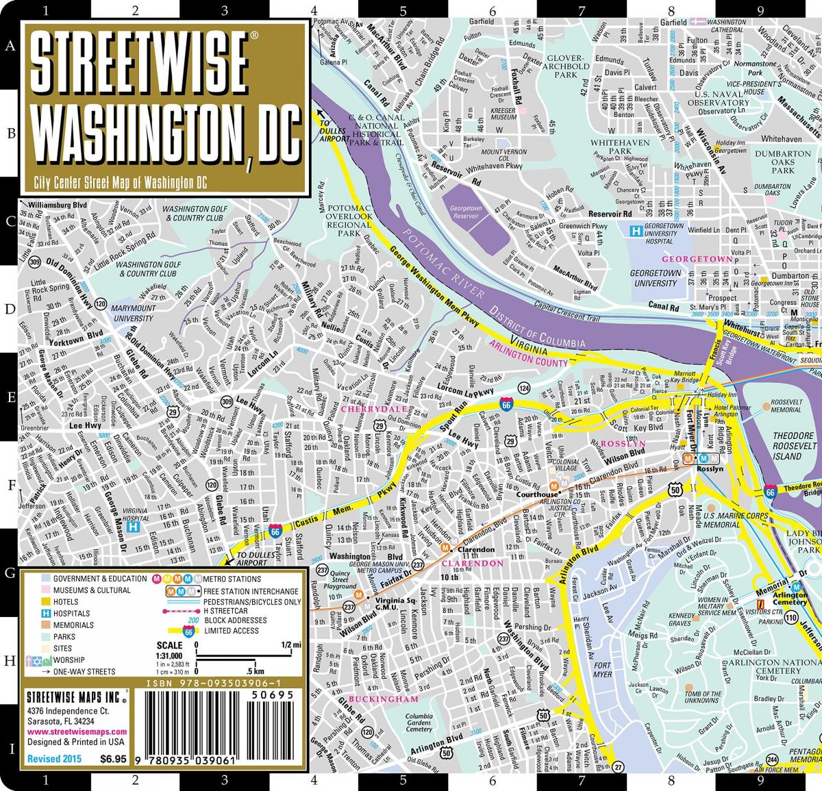 map of streetwise washington dc