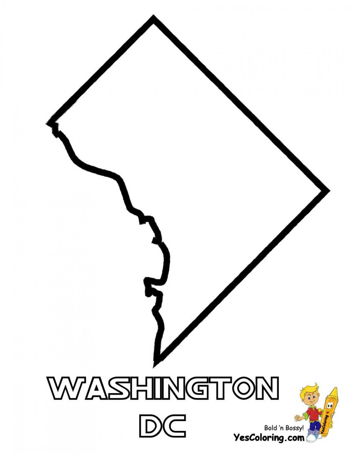 dc map outline