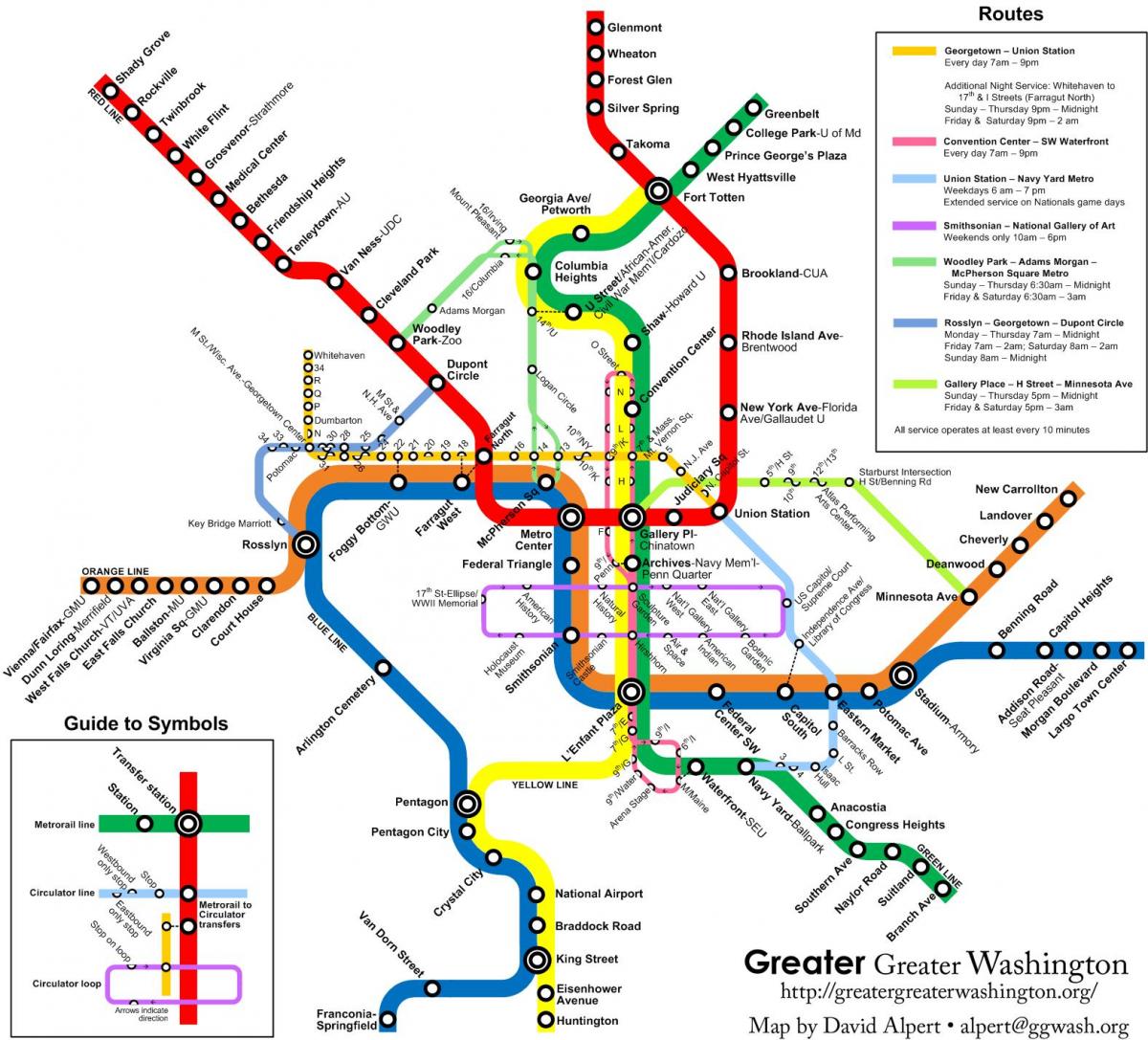 washington metro bus map