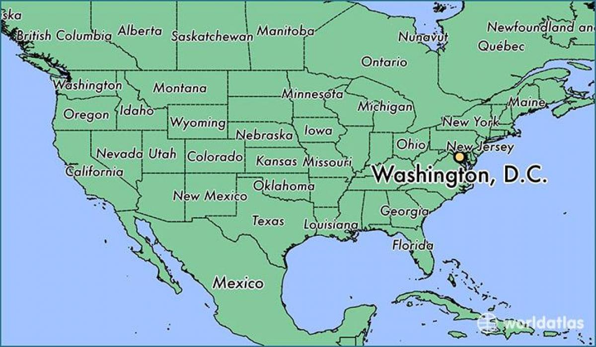 dc map usa