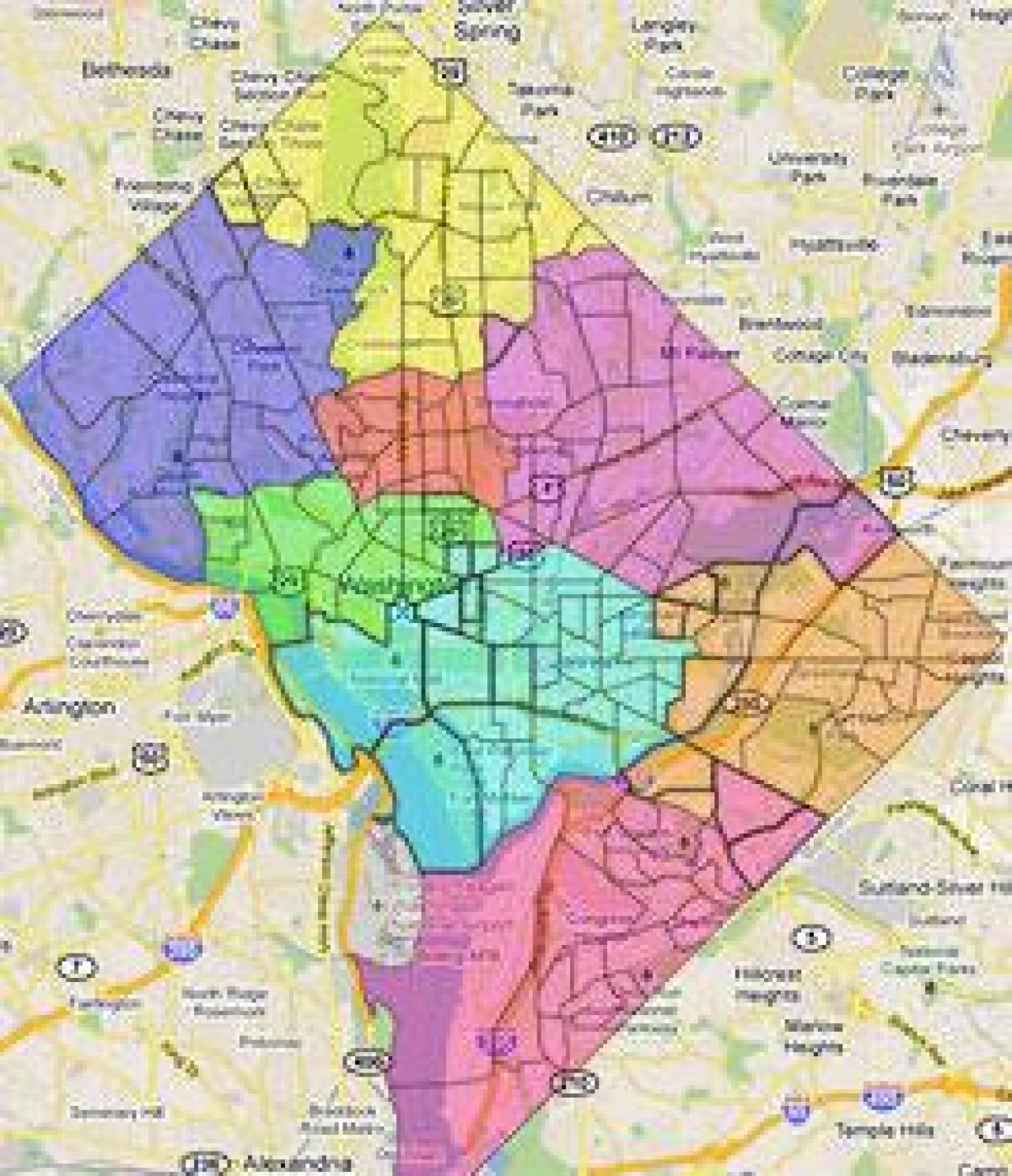map of zone 1 parking dc