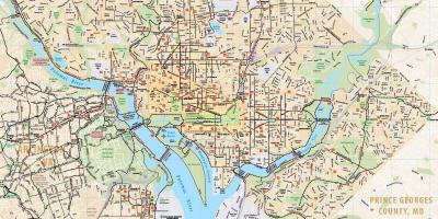 Washington dc bike map