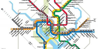 Washington dc metro line map