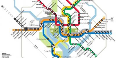 Washington dc metro rail map