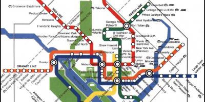 Washington dc metro train map
