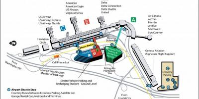 Washington dca airport map
