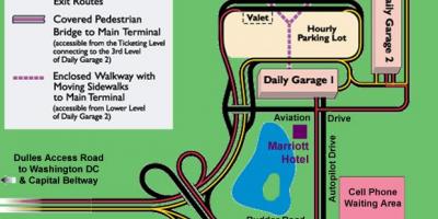 Dulles parking map