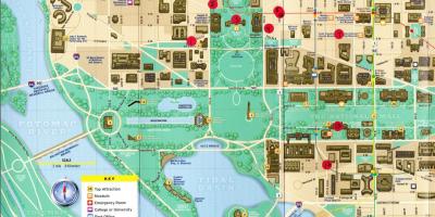 Map of dc monuments and memorials