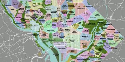 Map of dc and surrounding area