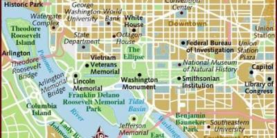 Washington area map
