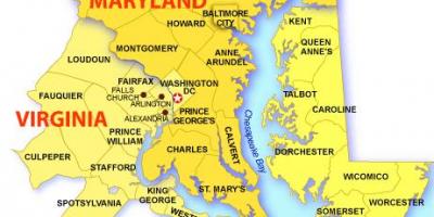 Map of dc maryland and virginia