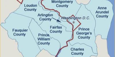 Dc area county map