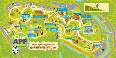 National zoo washington dc map