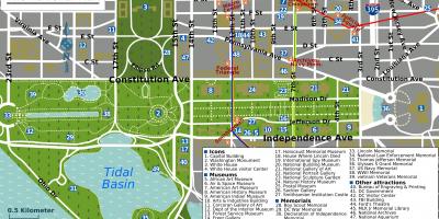 Washington national mall map
